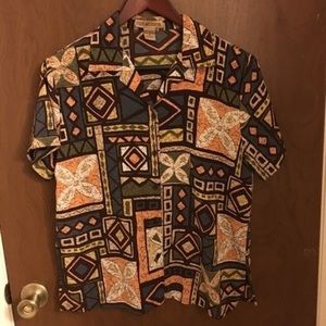 Multi Print Vintage Blouse
